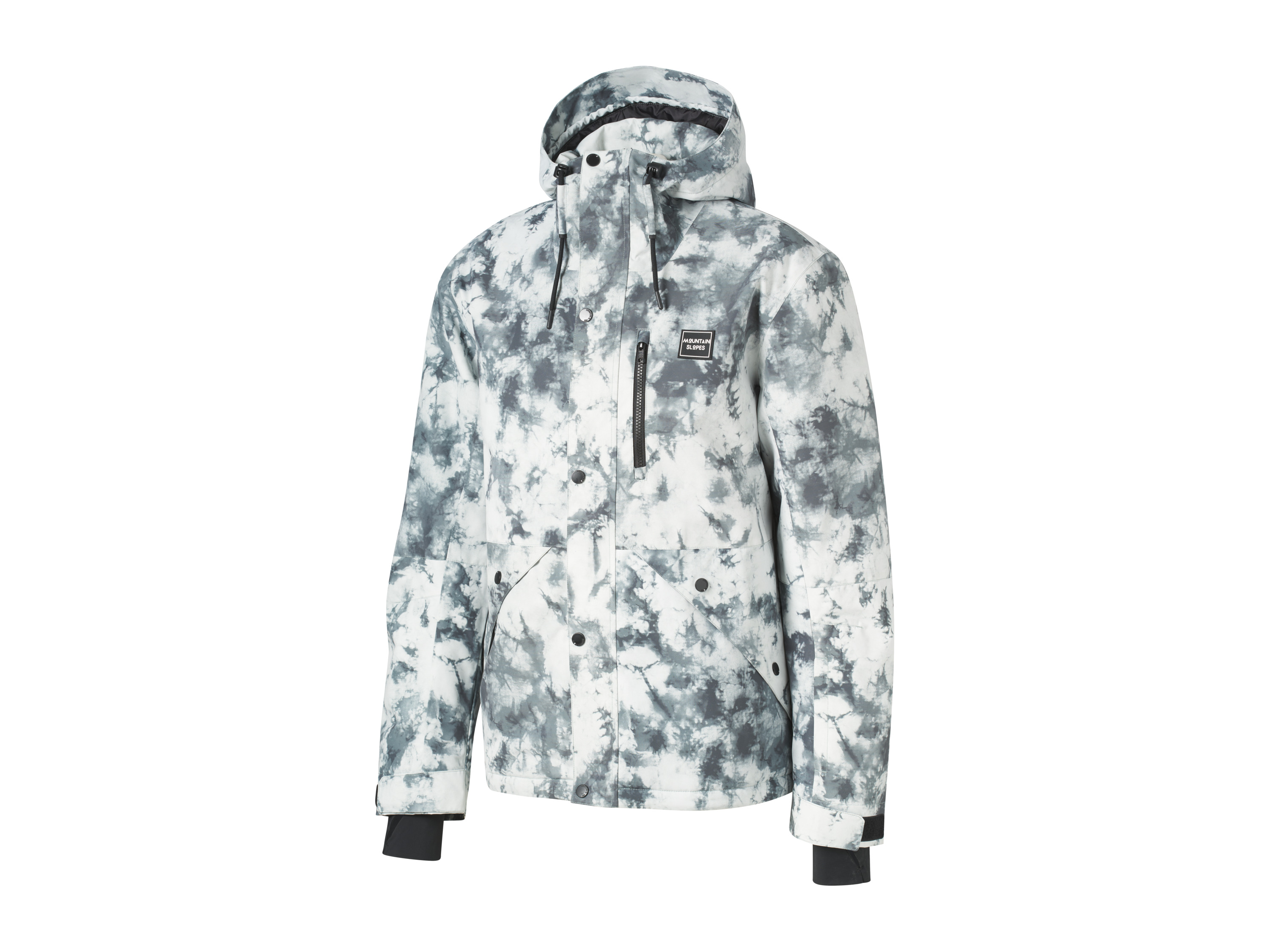 CRIVIT Veste de ski freeride homme (S, blanc/gris)