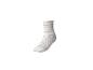 Chaussette blanche à rayures roses