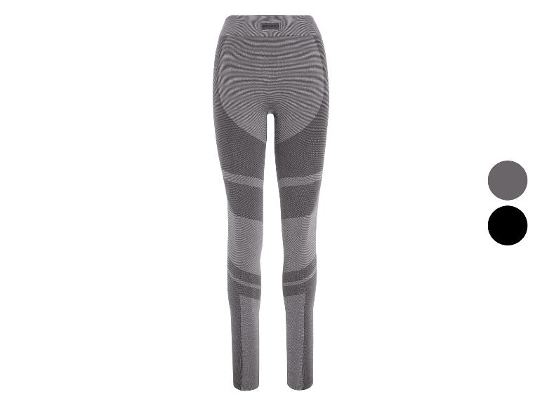 Legging de compression Spyder gris avec détails de design, avec options de couleur grise et noire.