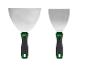 Deux spatules PARKSIDE avec manches verts et noirs.