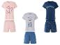 Pyjamas courts : motifs marins, chien marin et inscription « Snooze ».