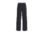 Pantalon de tailleur gris foncé à jambes larges pour femme