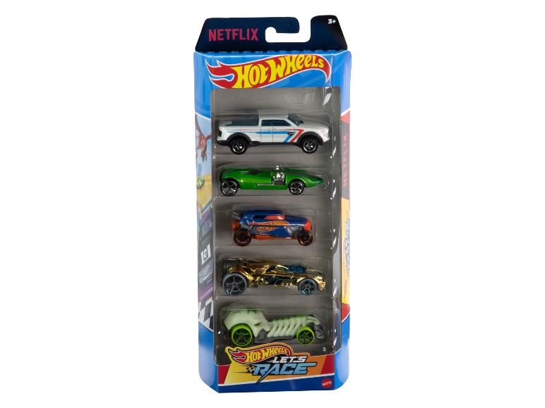 Voitures Hot Wheels dans un emballage sur le thème de Netflix.