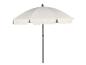 Parasol de jardin beige avec mât noir