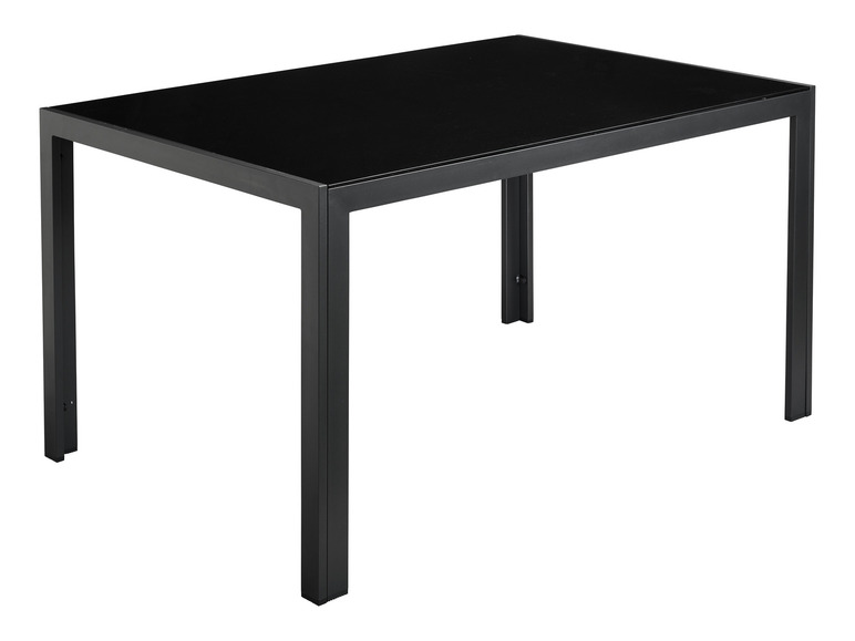 Aller en mode plein écran : LIVARNO home Table de jardin Houston en aluminium, noir - Image 1