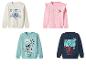Sweat-shirts pour enfants avec imprimés de personnages de dessins animés.