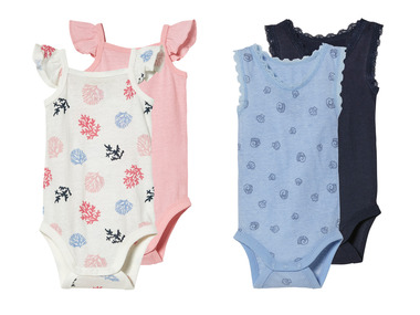 lupilu® Lot de 2 bodies bébé