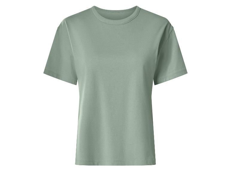 T-shirt uni vert clair à manches courtes