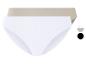 Lot de deux culottes blanches et beige, côtes.