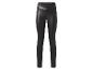 Legging noir brillant pour femme avec taille haute
