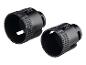 Deux trépans diamantés noirs, de 53 mm et 45 mm de diamètre