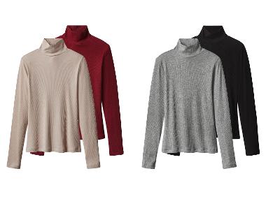 esmara® Lot de 2 pulls à col roulé femme