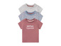 Un lot de trois t-shirts pour bébé avec un imprimé et le texte 'Super adorable'.