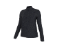 Sous-pull gris foncé à col montant pour femme avec manches longues