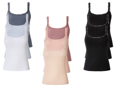 esmara® - esmara® Lot de 3 débardeurs femme 