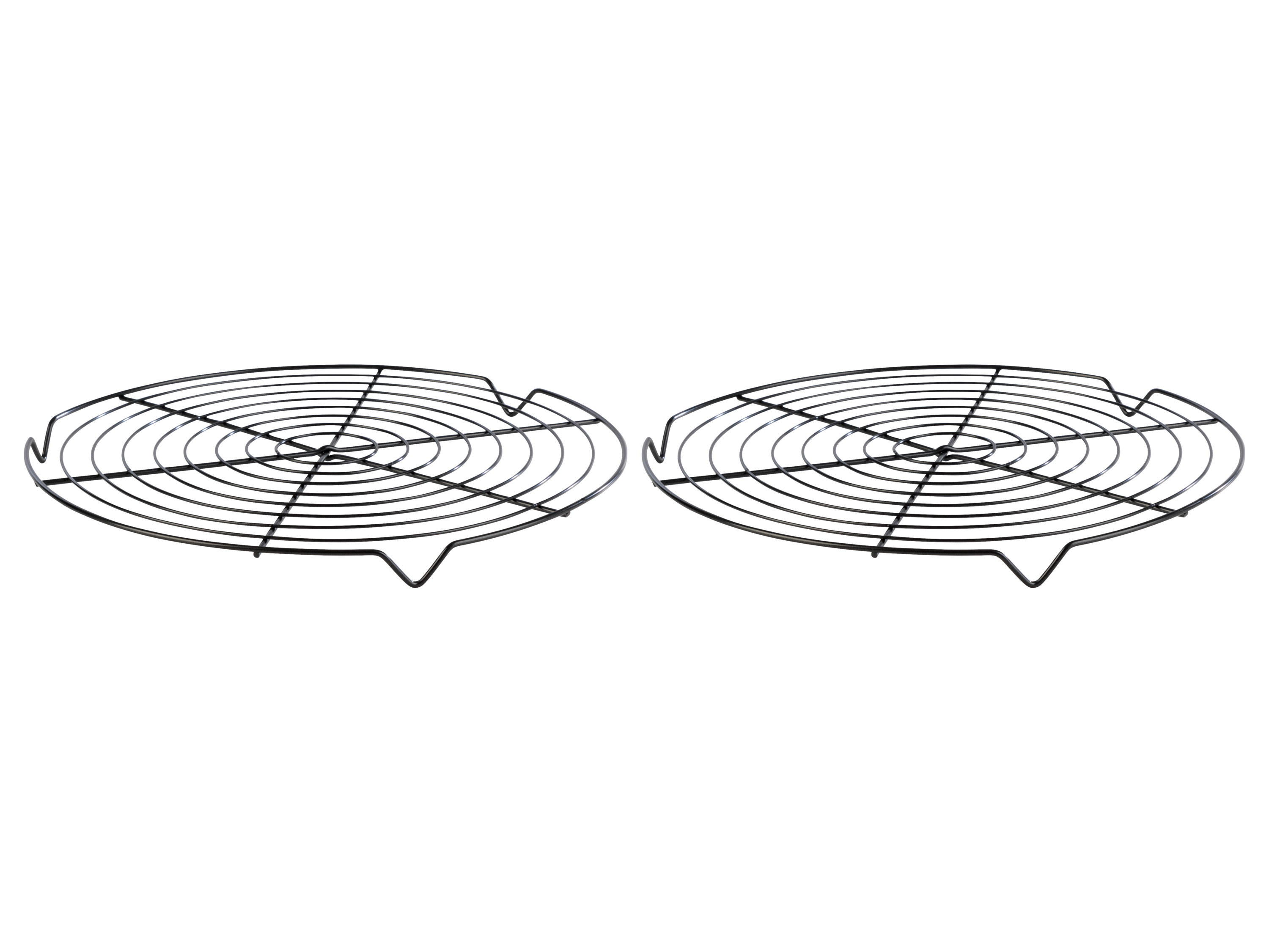 LIVARNO home Set de 2 grilles de cuisson et refroidissement antiadhésives (rond)