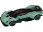 Voiture de sport miniature verte avec des détails noirs