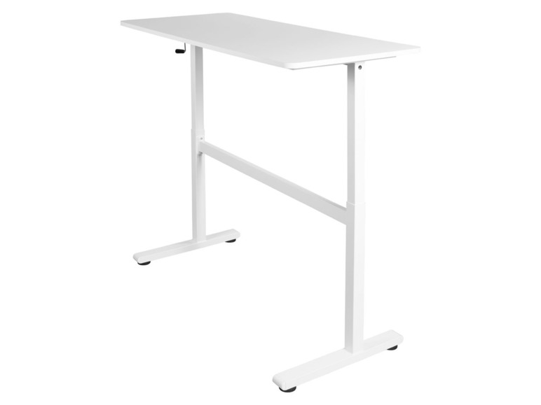 Aller en mode plein écran : LIVARNO home Bureau réglable en hauteur, 140 x 70-117 cm x 60 cm, blanc - Image 8