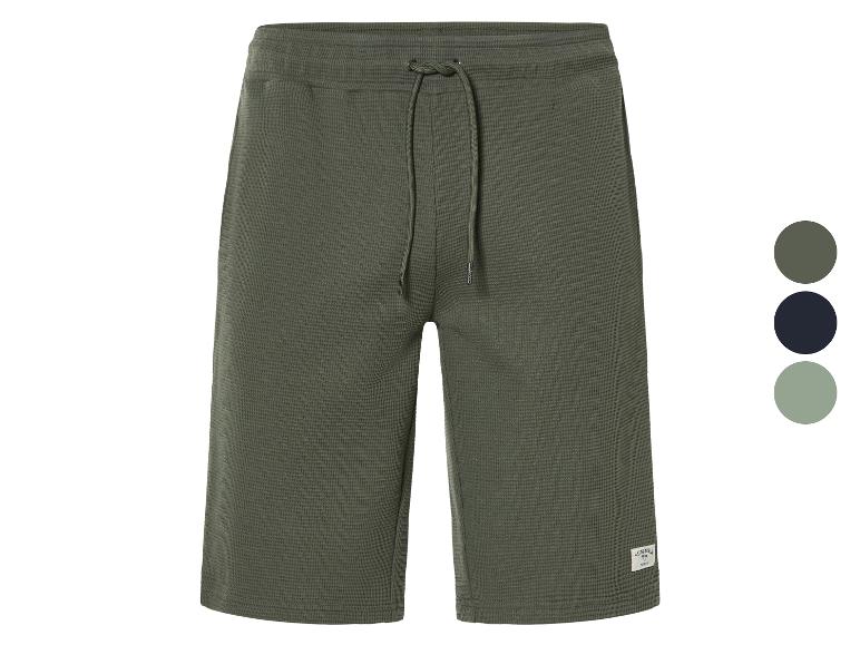 Shorts en tissu gaufré vert olive Summer Party.
