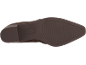 Semelle marron d'une botte pour femme avec motif ondulé et petit talon