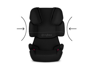 CYBEX Siège auto enfant Solution X-Fix, têtière réglable sur 3 positions, noir