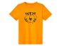 Un t-shirt orange avec un imprimé de tigre