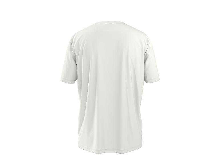 T-shirt blanc à manches courtes, vue de dos