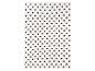 Couverture blanche à motifs de cœurs noirs