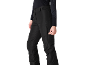 Pantalon de ski noir et haut pour femme, ouvrant une fermeture éclair