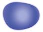 Forme bleue arrondie avec une douce lueur, ressemblant à un nuage ou une bulle.