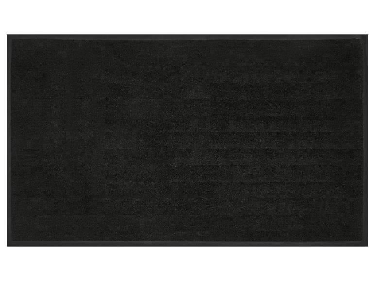 Paillasson noir avec bordure en caoutchouc
