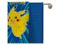 Serviettes de bain Pokémon Pikachu et serviette unie bleu marine.