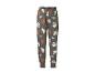 Pantalon de jogging thème Halloween: fantômes, crânes et toiles d'araignée sur fond gris.