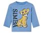 Un t-shirt bleu à manches longues avec Simba du Roi Lion