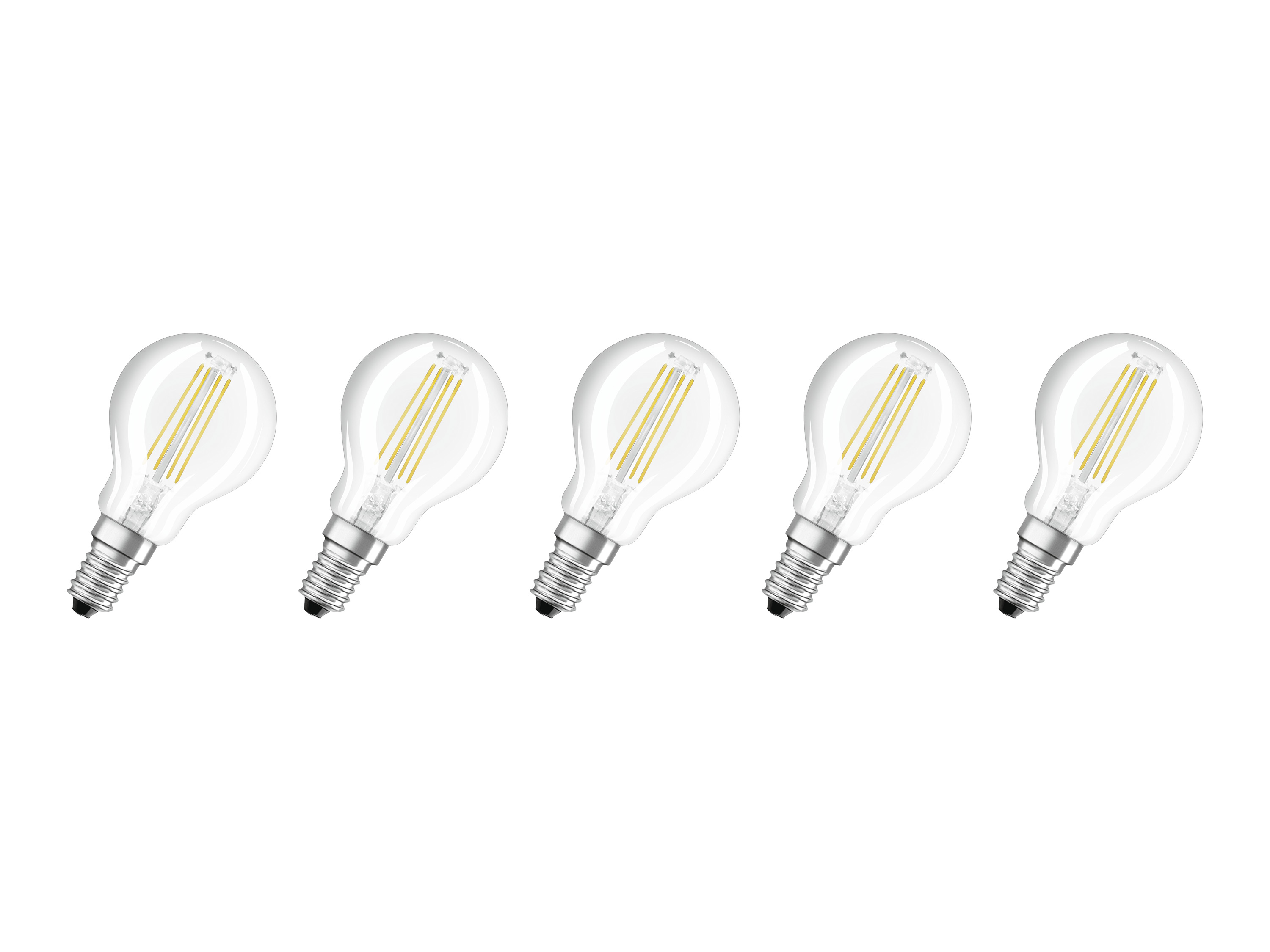OSRAM Ampoules LED « Base Classic », lot de 5 (CLP40, E14, 470lm, 2700 K, transparent)