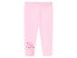 Legging rose pour enfant avec un motif de personnage de dessin animé et des étoiles.