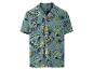 Chemise à manches courtes à imprimé tropical.