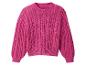 Pull rose en tricot