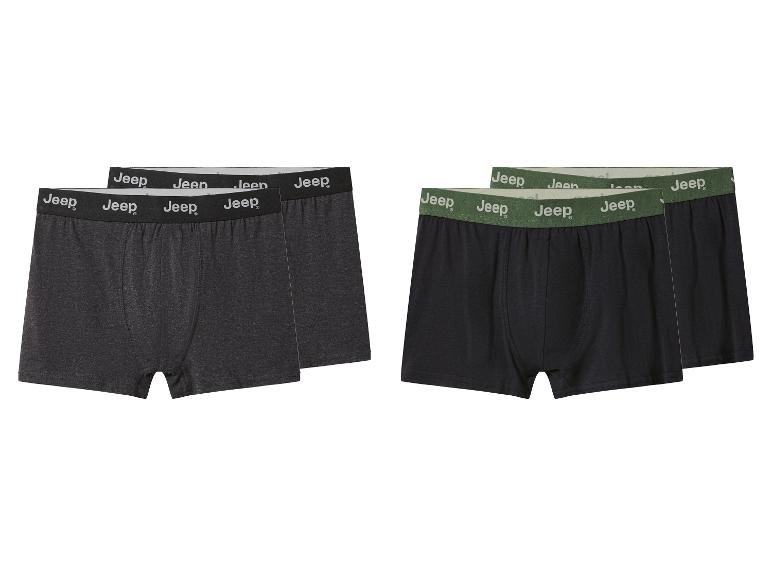 Boxers Jeep en gris et noir