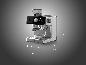Premium-Espressomaschine SILVERCREST SEMST 1500 A1 avec dimensions.