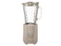 Un blender SilverCrest beige avec un pichet en verre.