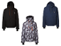 Vestes freeride homme CRIVIT : noire, à motifs et bleu foncé.