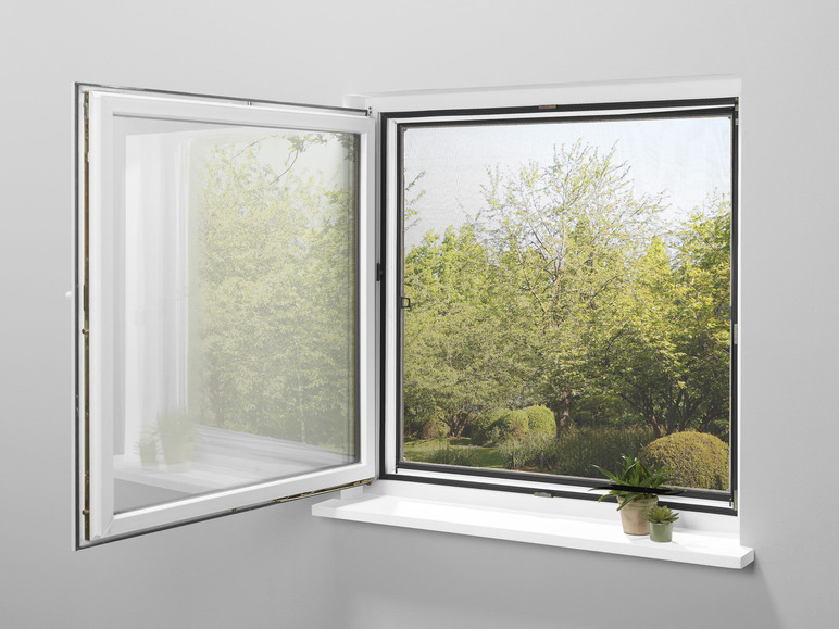 Aller en mode plein écran : LIVARNO home Moustiquaire de fenêtre à cadre télescopique, 120 x 140 cm - Image 9