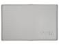 Napperon en silicone gris avec motif triangulaire en relief et le texte « Max & Mila’s World ».