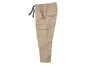 Pantalon cargo beige avec cordon de serrage