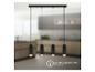 Suspension LED BRILONER avec quatre spots noirs et douille GU10.