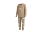 Pyjama marron pour enfants avec motif d'ours.