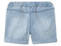 Shorts en jean bleu clair pour enfants.