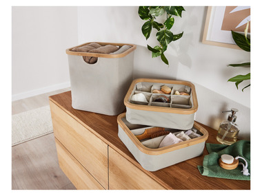LIVARNO home Organiseur, avec cadre en bambou
