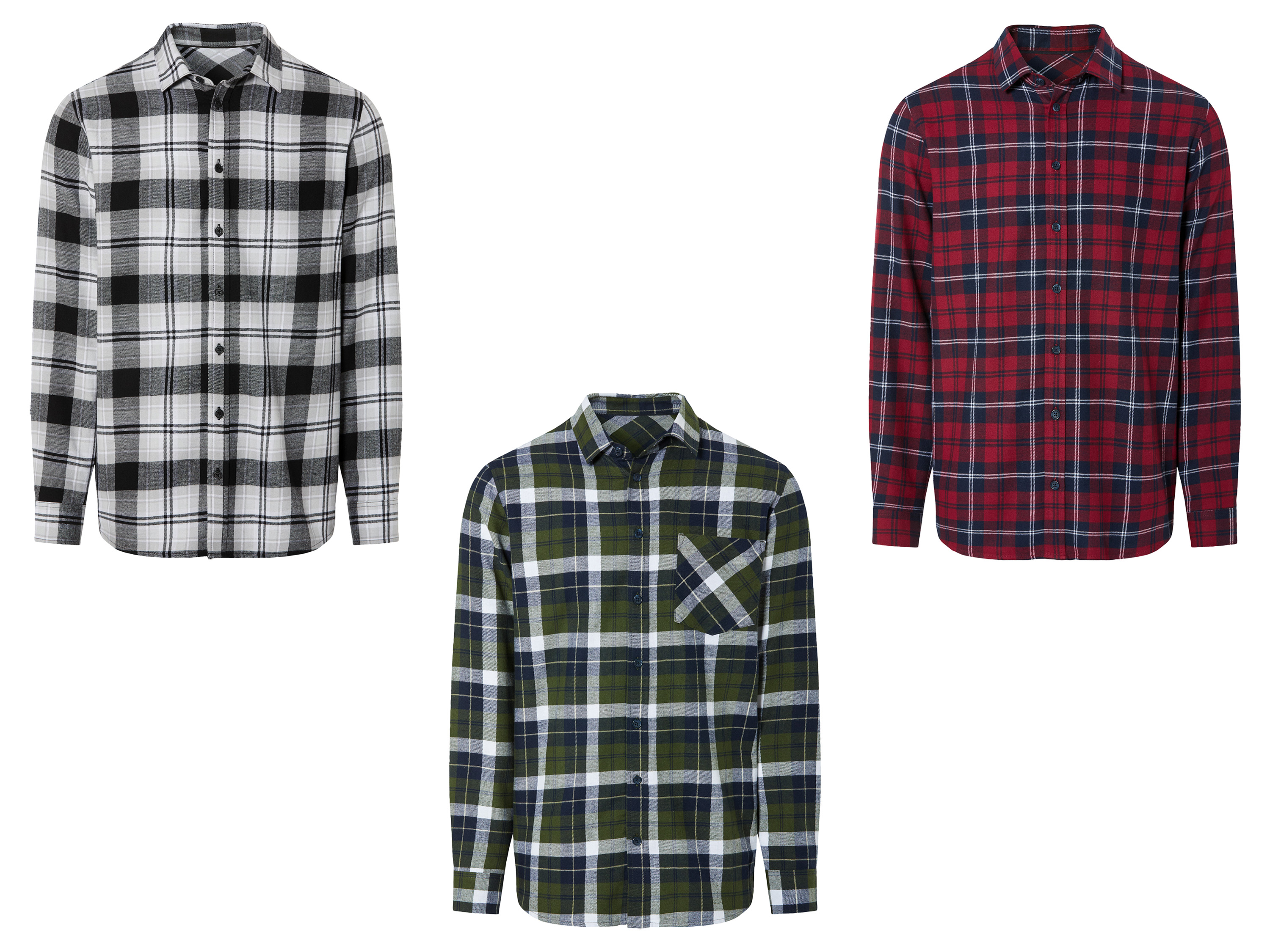 LIVERGY® Chemise en flanelle homme